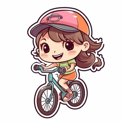 Mädchen auf dem Fahrrad