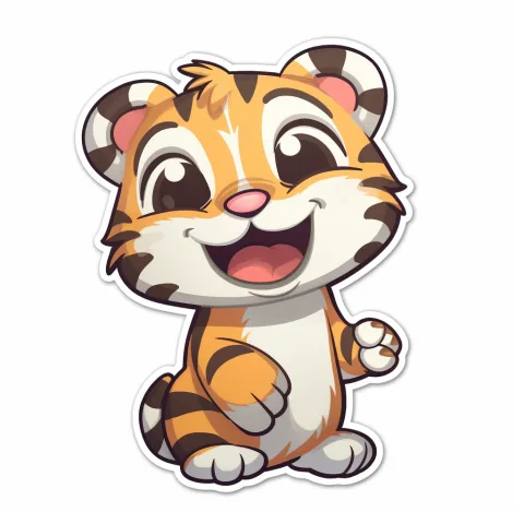 Verspielter Babytiger
